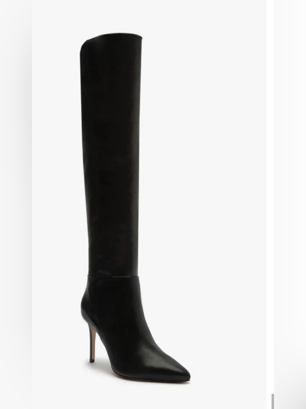 NEW SHULTZ MAGALI BLACK LEATHER OVER THE KNEE BOOTS SZ 6